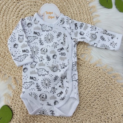 Body Kimono M/l zoologico Mescla e Chumbo Body Kimono M/l zoologico Mescla e Chumbo